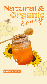 Delicious Organic Pure Honey Instagram Reel Design