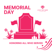 Memorial Day Tombstone Instagram Post Image Preview