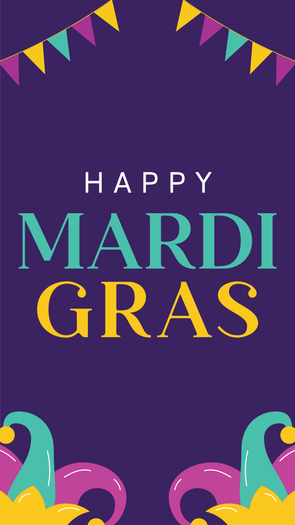 Mardi Gras Celebration Instagram Story Design Image Preview