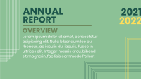 Annual Report Lines Facebook Event Cover Design