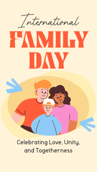International Family Day Celebration Facebook Story Design