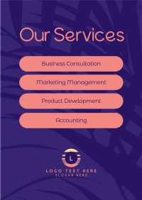 Minimalist Services Poster Image Preview