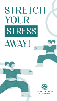 Stretch Your Stress Away YouTube short Image Preview