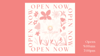 Open Flower Shop Facebook event cover Image Preview