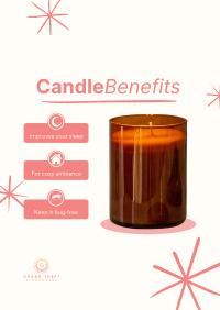 Candle Benefits Poster Design