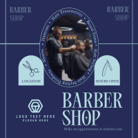 Rustic Barber Shop Linkedin Post | BrandCrowd Linkedin Post Maker