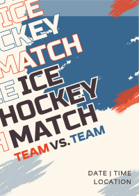 Ice Hockey Versus Match Poster Image Preview