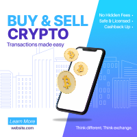 Buy & Sell Crypto Instagram post Image Preview