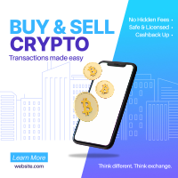 Buy & Sell Crypto Instagram Post Image Preview