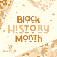 Black Culture Month Instagram Post Design