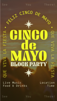 Cinco De Mayo Block Party Facebook Story Design