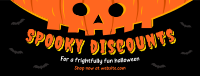 Halloween Pumpkin Discount Facebook cover Image Preview