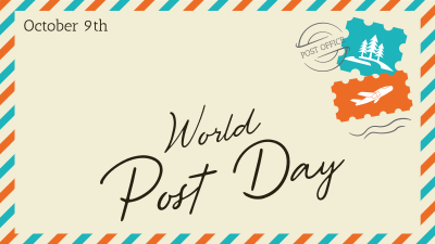 Post Day Envelope Facebook event cover Image Preview