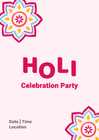 Holi Get Together Poster Design