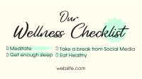 Wellness Checklist Facebook event cover Image Preview