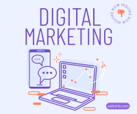 Simple Digital Marketing  Facebook Post Design
