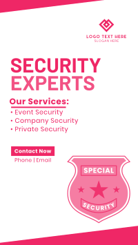 Security At Your Service Instagram Story Design