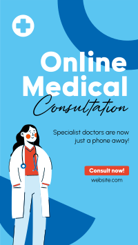 Online Specialist Doctors Facebook Story Design