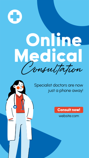 Online Specialist Doctors Facebook story Image Preview