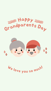 Happy Grandparents Day Facebook Story Design
