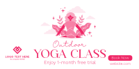 Outdoor Yoga Class Twitter post Image Preview