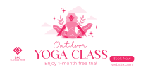 Outdoor Yoga Class Twitter Post Image Preview