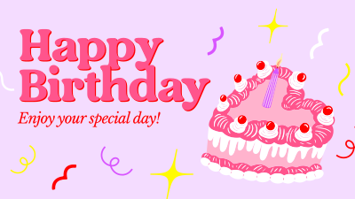 Y2K Birthday Greeting Facebook event cover Image Preview