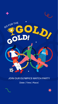 Olympics Watch Party Instagram story Image Preview