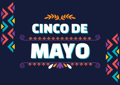 Cinco De Mayo Triangles Postcard Image Preview