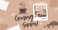 Polaroid Cafe Coming Soon Facebook Ad Design