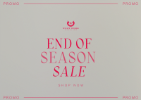 End of Season Aesthetic Postcard Image Preview