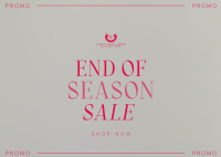 End of Season Aesthetic Postcard Image Preview