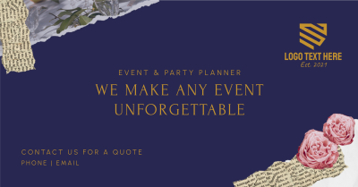 Event and Party Planner Scrapbook Facebook ad