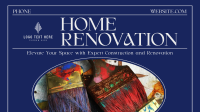 Modern Nostalgia Home Renovation Facebook event cover Image Preview