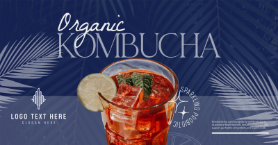 Organic Kombucha Facebook ad Image Preview