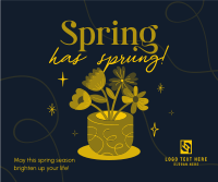 Spring Flower Pot Facebook post Image Preview