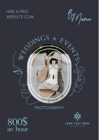 Wedding Photographer Rates Flyer Design