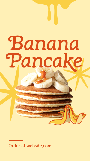 Order Banana Pancake Facebook story Image Preview