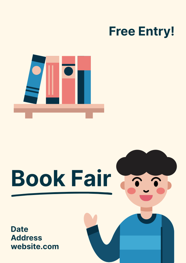 Kids Book Fair Poster Design