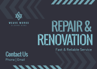 Repair & Renovation Postcard Image Preview