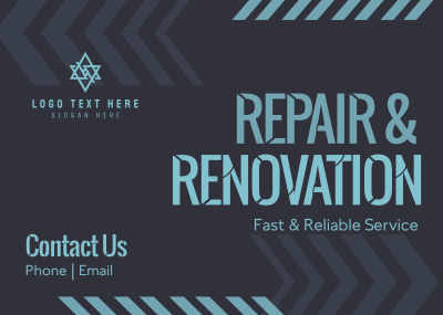 Repair & Renovation Postcard Image Preview