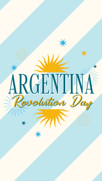 Argentina Revolution Day Facebook Story Design