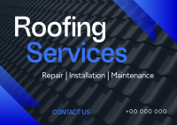 Geometric Roofing Services Postcard Image Preview