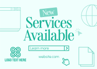 Our Services Postcard Image Preview