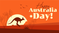 Australian Kangaroo Facebook Event Cover Design
