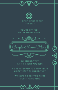 Intricate Royal Wedding Invitation Image Preview