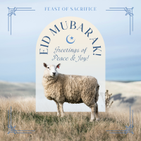 Eid Mubarak Sheep Instagram post Image Preview