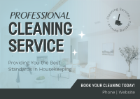 Corporate Housekeeping Service Postcard Design