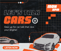 Car Podcast Facebook Post Design
