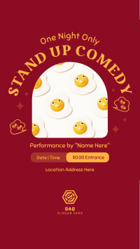 One Night Comedy Show Instagram Story Design